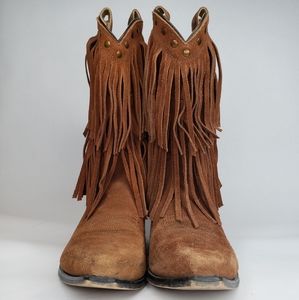 SHYANNE FRINGE SNIP TOE WESTERN BOOTS